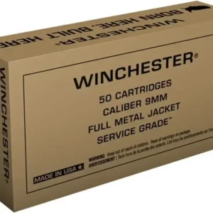 Winchester Service Grade 9mm 115gr, Full Metal Jacket, 200rd Box