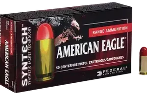 Federal American Eagle Syntech 9mm 150gr, Total Synthetic Jacket, 100rd Box