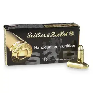 Sellier & Bellot 9mm 124gr, FMJ, 200rd Box
