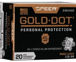 Speer Gold Dot Personal Protection 9mm, 115gr, Hollow Point, 60rd Box