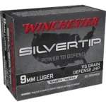 Winchester Silvertip 9mm, 115gr, Silvertip Jacket Hollow Point, 100rd Box