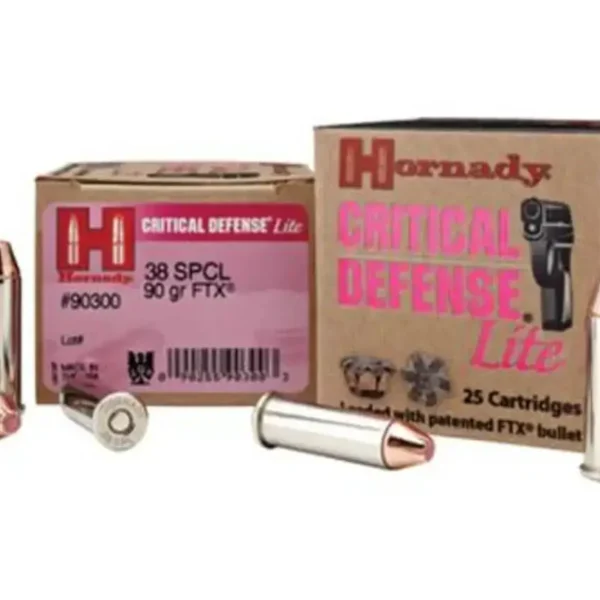 Hornady Critical Defense Lite 9mm 100gr, FTX, 100rd Box BRASS CASE