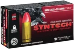 Federal American Eagle Syntech 9mm 124gr, Total Synthetic Jacket, 150rd Box