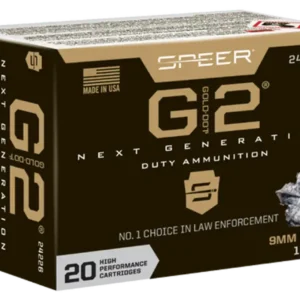 Speer Gold Dot G2, 9mm, 147Gr, Gold Dot Hollow Point, 100rd Box