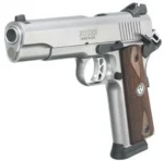 Ruger SR1911, 45 ACP, Novak Sights, SS, Wood Grips