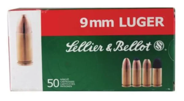 Sellier and Bellot 9mm/9mm Para 115 JHP 150rd Box