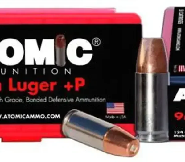 Atomic Defense 9mm 124 gr, Bonded MHP 200rd Box