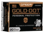 Speer Speer Gold Dot Personal Protection 9mm, 124gr, Hollow Point, 60rd Box
