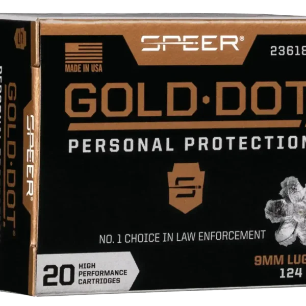 Speer Speer Gold Dot Personal Protection 9mm, 124gr, Hollow Point, 60rd Box