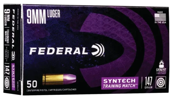Federal Syntech Training Match 9mm, 147gr, TSF, 50Bx/10Cs