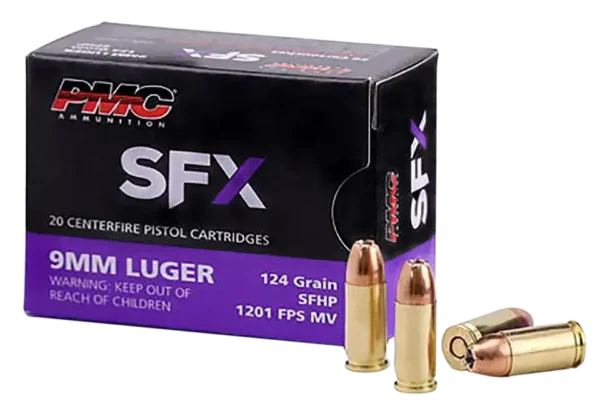PMC SFx Defense 9mm 124gr, StarFire Hollow Point, 20rd Box