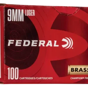Federal Champion Training 9mm, 115gr, FMJ, 1125 fps, 200Bx/5Cs