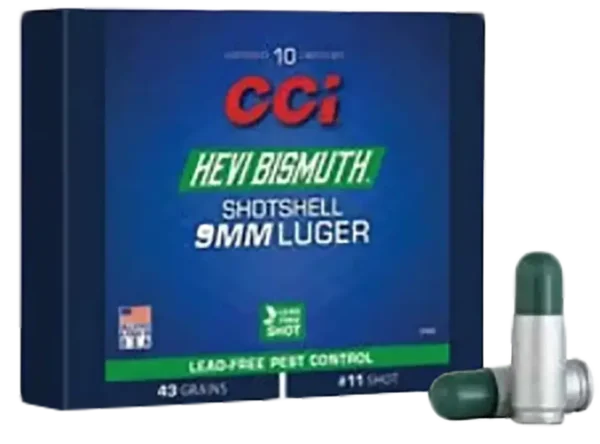 CCI Pest Control HEVI-Bismuth 9mm, 53gr, 10rd Box