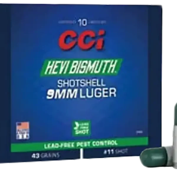 CCI Pest Control HEVI-Bismuth 9mm, 53gr, 10rd Box