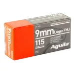Aguila Ammunition 9mm, 115gr, Full Metal Jacket, 200rd Box