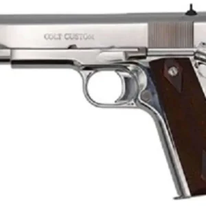 Colt Government 9mm, 5" Stainless National Match Barrel, Serrated Slide, Beavertail, G10 Grip, 9rd