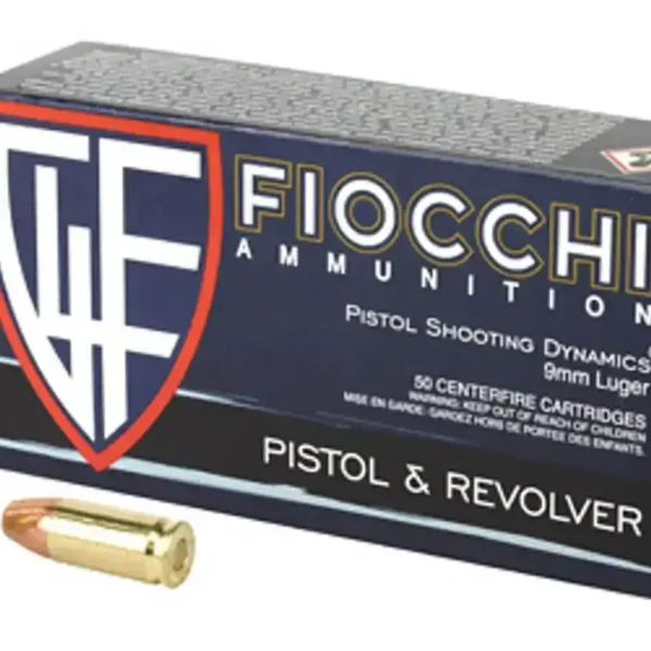 Fiocchi 9mm, 158 Gr, FMJ, 200rd Box