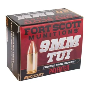 Fort Scott Munitions TUI 9mm, 115gr, Solid Copper Spun, 100rd Box