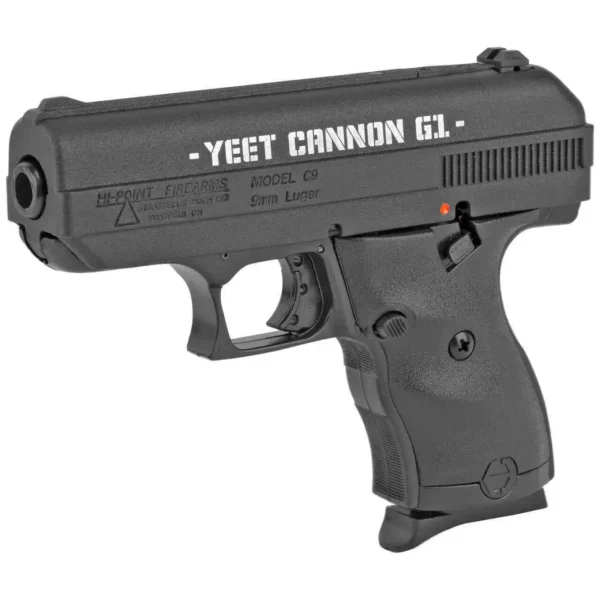 Hi-Point C9 Yeet Cannon Gen 1 9mm, 3.5" Barrel, Black, Engraved Slide, 8rd