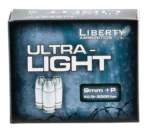 Liberty Ultra-Light 9mm,+P, 50gr, Copper Hollow Point, 100rd Box