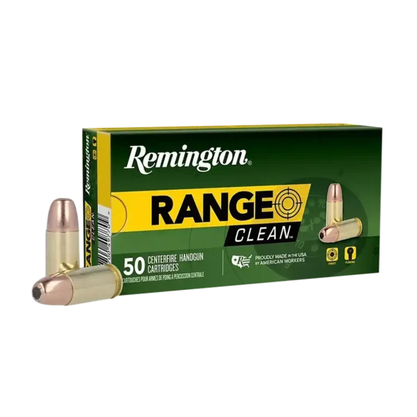 Remington Range 9mm, 115gr, Flat Nose Enclosed Base, 50rd Box