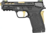 Smith & Wesson M&P Shield EZ M2.0 Performance Center 380 ACP, 3.8" Gold Barrel, Black, MA Compliant, 8rd