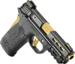 Smith & Wesson M&P Shield EZ M2.0 Performance Center 380 ACP, 3.8" Gold Barrel, Black, MA Compliant, 8rd