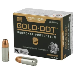 Speer Gold Dot Personal Protection 9mm, 147gr, Hollow Point, 60rd Box