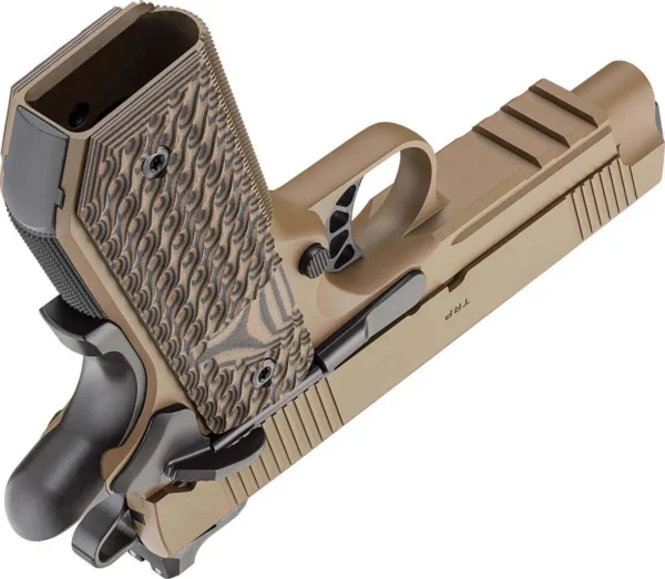 Springfield 1911 TRP 45 ACP, 4.25" Barrel, Coyote Brown Cerakote, G10 Grips, 3x7rd Mags