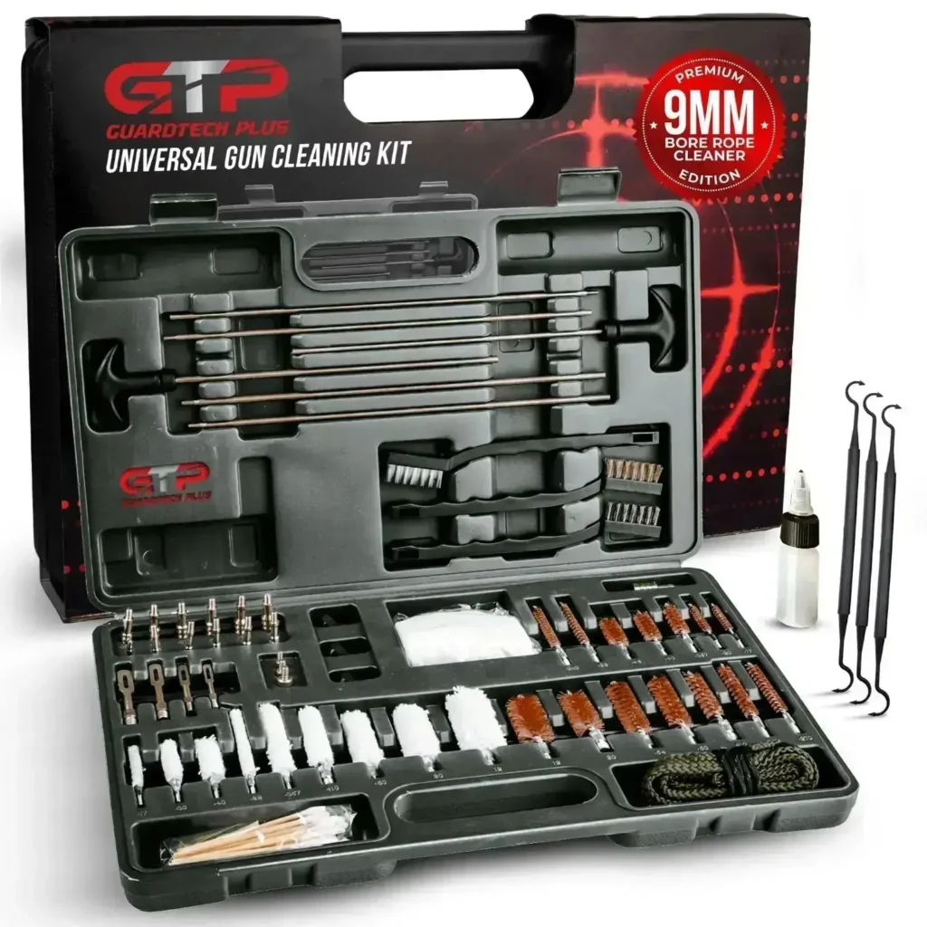 gun cleaning kit and tools